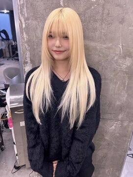 キング 枚方店(K!ng) 縮毛矯正髪質改善ハイライトレイヤーカット枚方美容室エクステ