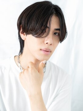 モッズヘア メン 南越谷南口店(mod's hair men) センターパート重めナチュラルメンズカットd草加