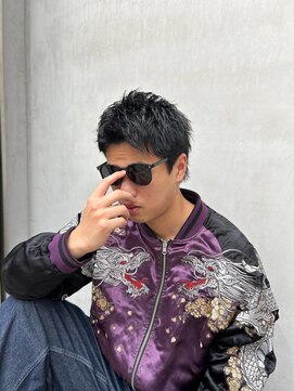 レベル 葛西店(LEVEL) アップバングショート MEN'S HAIR ベリーショート 葛西LEVEL