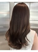 秋の抜け感◎ブリーチなし赤み消しアッシュブラウン