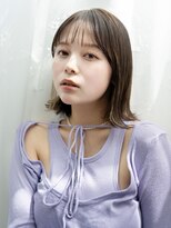 アルバム 渋谷パルコ(ALBUM)&nbsp;暗めカラー顔周りレイヤーグレージュ前髪カットボブ_F30842