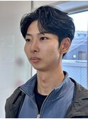 men's/顔周り/ニュアンスパーマ/黒染め/韓国/ダウンパーマ