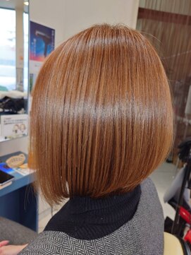 【前下りボブ】髪質改善/トステア/シルク架橋/メテオ