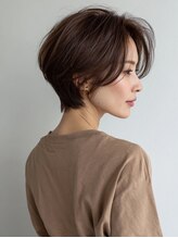 コトン(COTON)&nbsp;着物ヘア/大人ガーリー/ダークアッシュ/似合わせカット/浜町