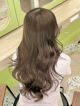 イオエ 西梅田(ioe) ブリーチなしカラー/髪質改善/ミルクティーベージュ/小顔ヘア