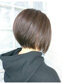 ミルクティーブロンド/ダークブルー/デジタルパーマ/三鷹