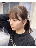 韓国レイヤー/韓国風/ボブ/髪質改善/黒髪/ブリーチなし〔池袋〕