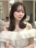 レイヤーカット/くびれヘア/9トーンベージュ