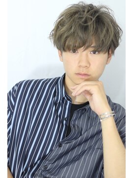 アルバサンス(albasanz) 【メンズカラー】グレイッシュ◆マッシュ◆パーマッシュ◆