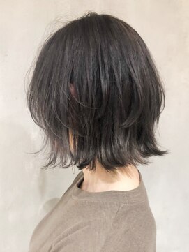 アルバム 銀座(ALBUM GINZA) グレイアッシュレイヤーボブ_マニッシュショート_ba237942