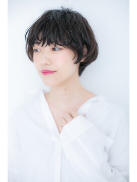カバーヘアアンドスパ ブリス 浦和(COVER HAIR&SPA bliss) ニュアンス感ある、黒髪マニッシュショートZ浦和20代30代40代