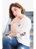 外国人風パーマでふんわり柔らかい大人女性スタイルに!!