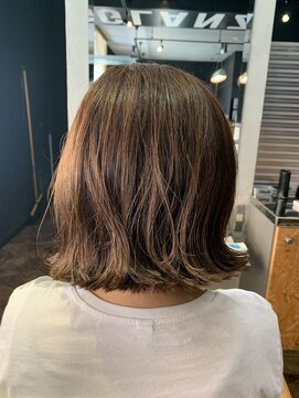 グランツ ヘアーデザイン(GLANZ HAIR DESIGN) ｂｅｉｇｅカラー×外ハネボブ