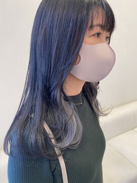 カッツ 東尾道店(CUT S) ロング × インナーシルバー