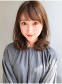 髪質改善 ショートボブ インナーカラー 韓国風 前髪カット 小顔