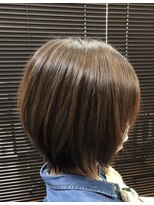 ヘアーメイク クーラ 行橋店(Hair make CURA) 20代30代40代大人ショートボブｘ小顔カット/丸みショート