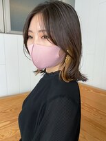 アルバム 銀座(ALBUM GINZA) ボブレイヤー_グレージュカラーボブウルフ_ba408041