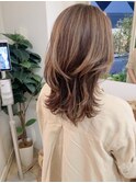 ハイライトを活かした大人のウルフミディアム梅ヶ丘評判の良い店