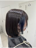 ネイビーイヤリングカラー