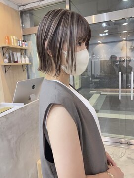 イェッカ パビル(YECCA pabil) まろみハイライトカラー(ブリーチ1回)