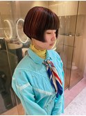 ハッシュカット/似合わせカット/レッドブラウン[恵比寿駅]