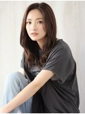 艶感前髪ワンカールサイドバングくびれ丸みヘア美髪大人美人