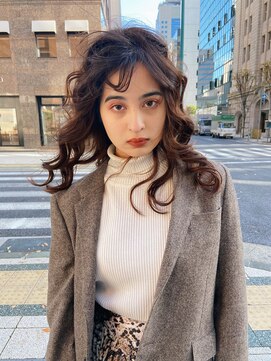 ティメレ 神戸三宮(Timere) ナチュラルウルフロブ×重め小顔前髪【Timere神戸三宮】