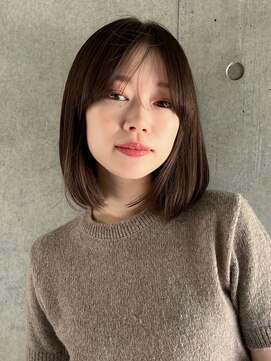 ガーデンヨコハマ(GARDEN YOKOHAMA) 切りっぱなしボブタッセルボブ前髪カットベージュカラー