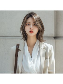 e.m.a プレミアムビューティーサロン 栄駅店(e.m.a PREMIUM BEAUTY SALON) ミディアムレイヤーボブ