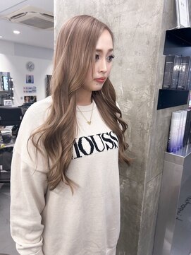 キング(K!ng) 縮毛矯正髪質改善ハイライトレイヤーカット枚方美容室エクステ