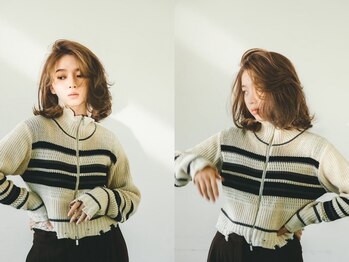 マスタード(MASTARD)の写真/ふんわりもうるツヤも◎髪ドラ×デジタルパーマで理想の質感を叶える！おうちでのスタイリングも簡単に。
