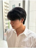 韓国毛流れヘア  フェザーショート  センターパート  Syuri
