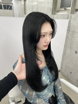 エヌアイ オモテサンドウ(ni omotesando) 韓国暗髪/レイヤーカット/オリーブグレージュ/髪質改善　上野