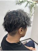 白髪ぼかしハイライト メンズ