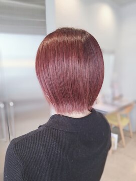 オーガニック リブ 川越(organic+live) 夏色アプリコットボブ◎透明感◎小顔◎