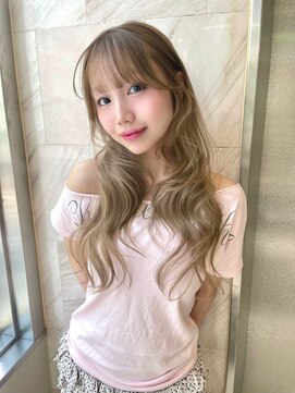 リリー(Lilley) マロンベージュ×小顔レイヤー×韓国風巻き×髪質改善