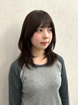 クム 横浜(qumu) ハッシュレイヤー×艶ブラウン　qumu横浜