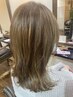カット+白髪ぼかしハイライト+オンカラー+トリートメント ¥17500