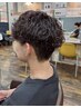 ［メンズにオススメ］カット＋ニュアンスパーマ＋プチスパ＋眉カット￥8030