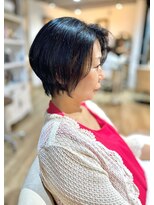 ハートボックス 四谷店(Heart box)&nbsp;30代40代小顔ヘア簡単スタイリングくせ毛カバー丸みショートボブ