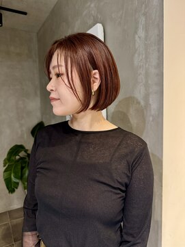 ブルックス レイヤーカット/髪質改善ケラチン/レッドヴァイオレット