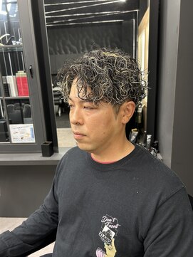 ソアー 新大阪(SOAR) 波巻パーマ+ハイライトメッシュ