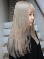 プネル(punel)&nbsp;ミルクティーマットベージュケアブリーチ佐藤　ホワイトベージュ