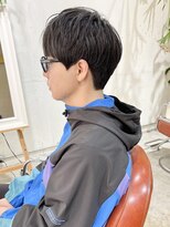コンビネーション(combination) マッシュショートメンズカット簡単スタイリング黒髪ショート