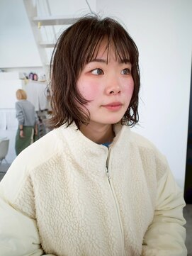 ワク(WAKU) 【WAKU】ミディアムパーマ/顔まわりレイヤー