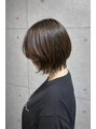 エイム ヘア リアム 調布店(eim hair liam)&nbsp;首元すっきり透け感ショートボブ