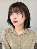 ボブ　顔周りレイヤー　顔周りカット　くびれ　表参道