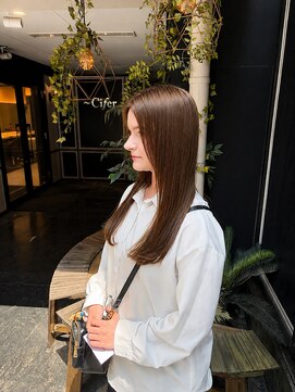 シファー(～Cifer) 地毛風/縮毛矯正/ローレイヤースタイル
