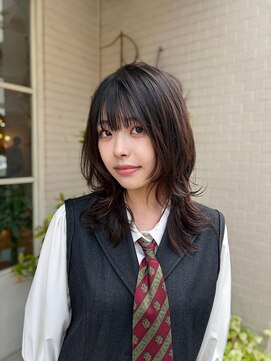 アミュレ ヘア サロン(Amule hair salon) 動きの出るハッシュウルフカット20代30代流行スタイル
