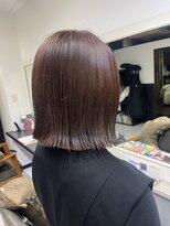 サンズヘアー 大道店(3’s hair)&nbsp;＊秋を先取りブラウンカラー × 外ハネボブ＊